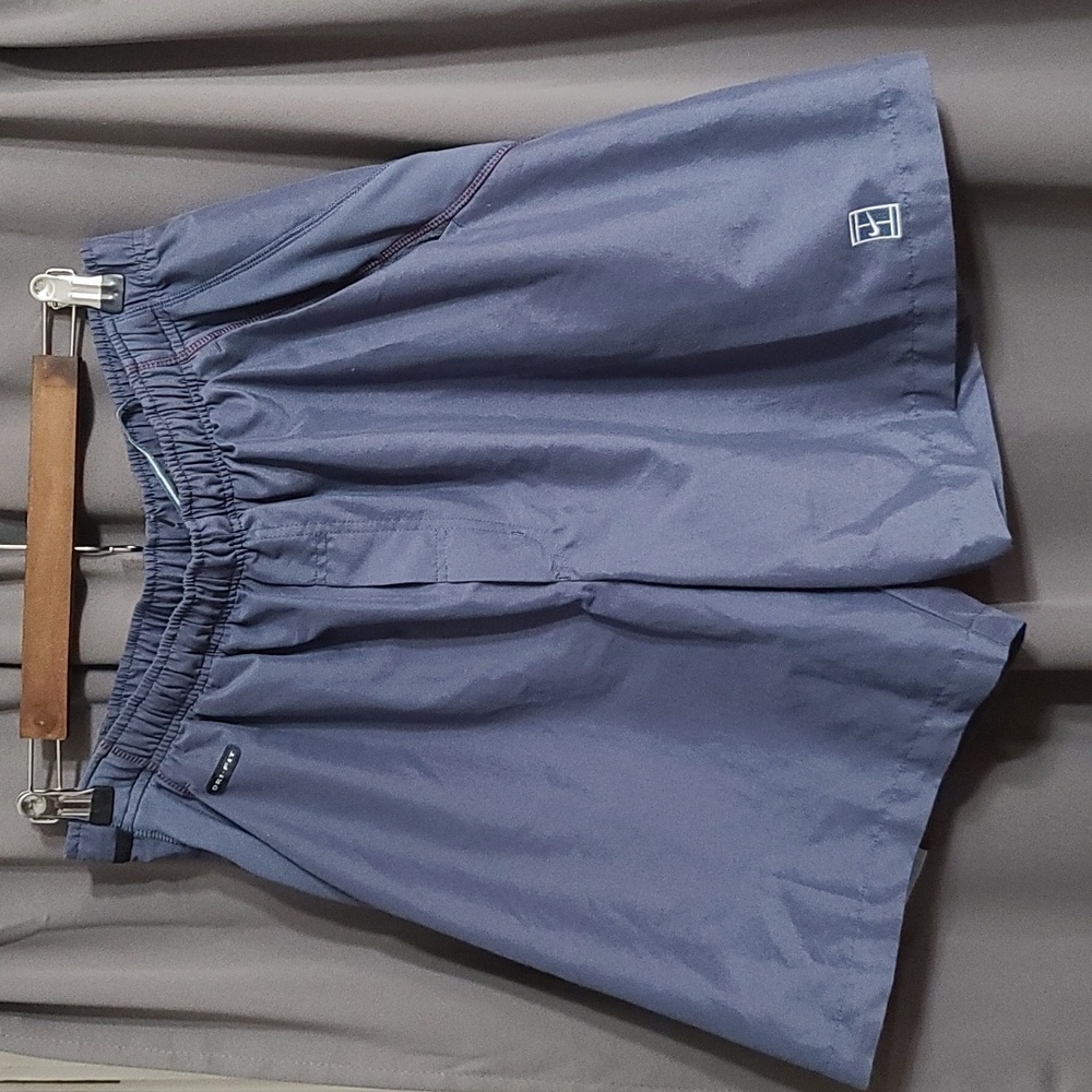 Nike Dri-Fit Mens Shorts Blue Elastic/Drawstring Tie Pockets Size XL EUC